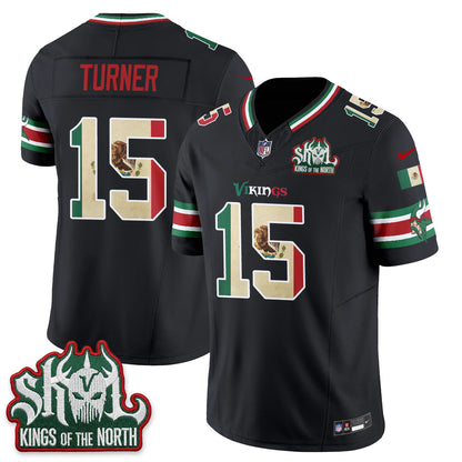 Minnesota Vikings Mexico Edition Vapor Jersey - Stitched