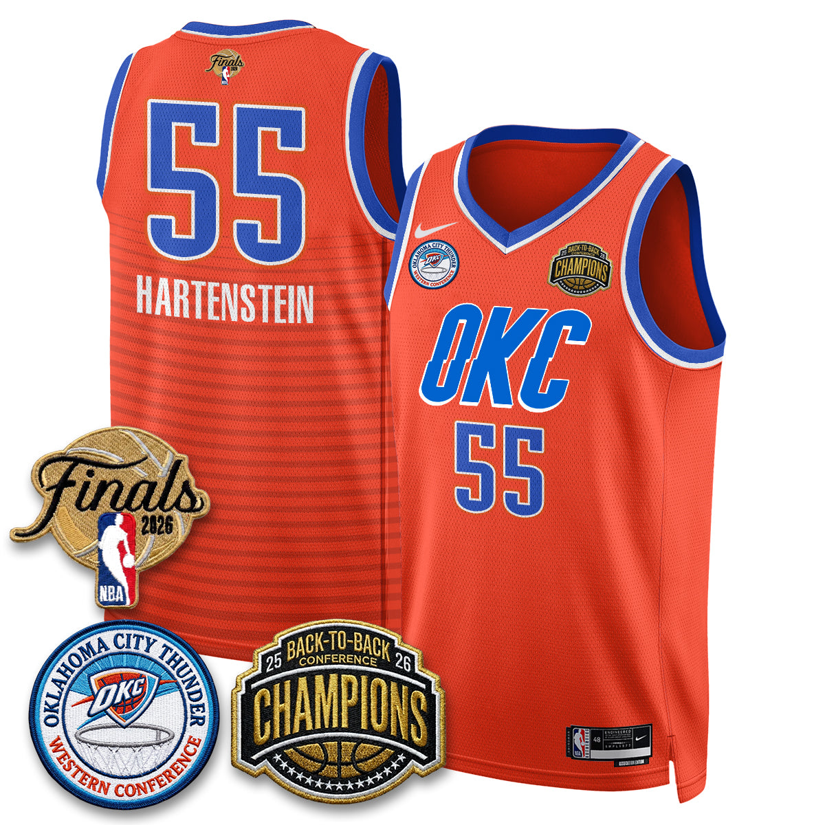 OKC 2026 NBA Western Conference Champions Vapor Jersey - Stitched