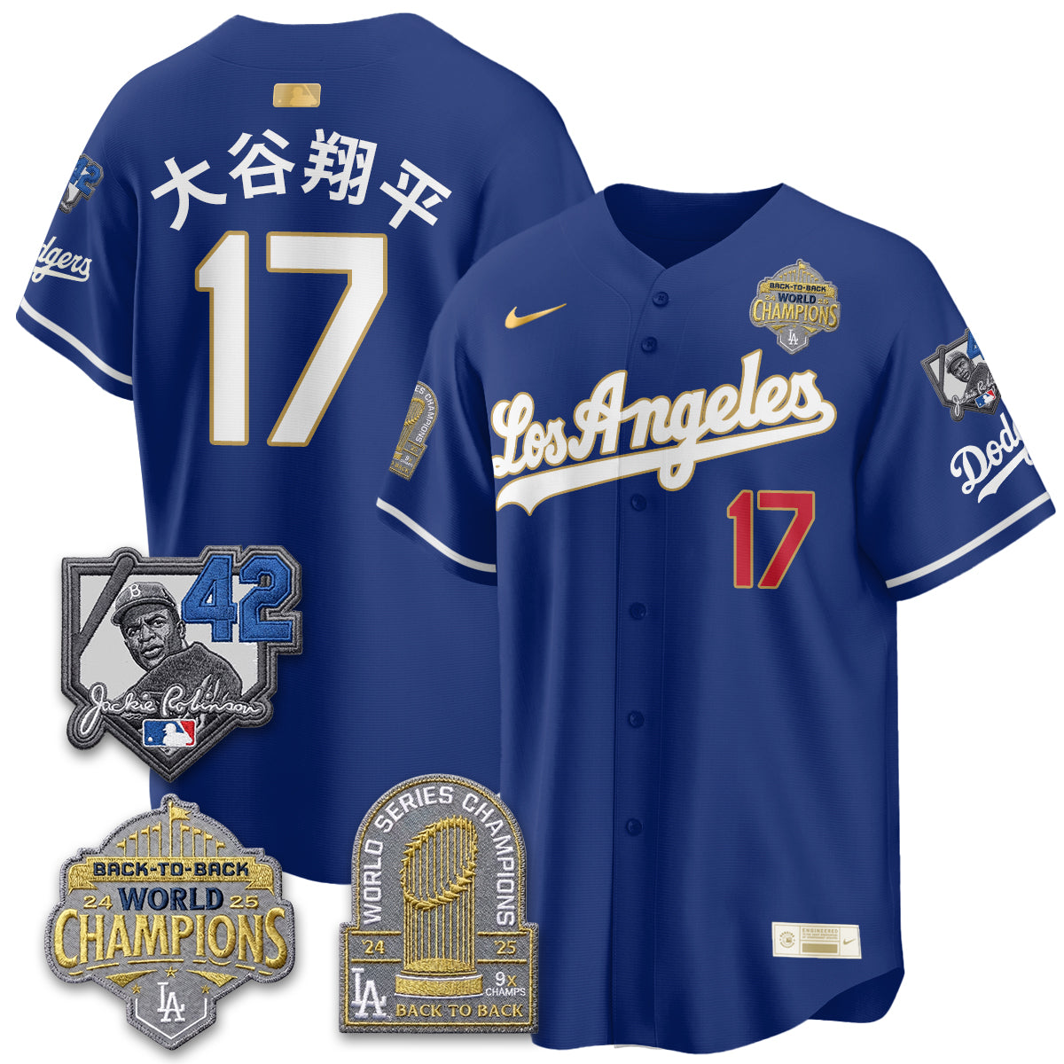 LAD 2026 New Era Gold Collection Vapor Limited Jersey - B2B Champs - All Stitched