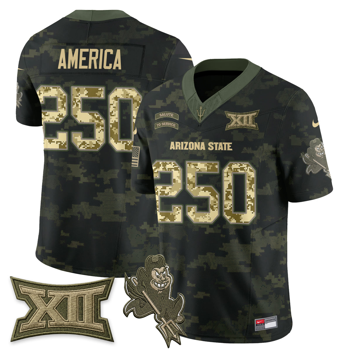 ASU 2026 Salute to Service Vapor Jersey - Stitched