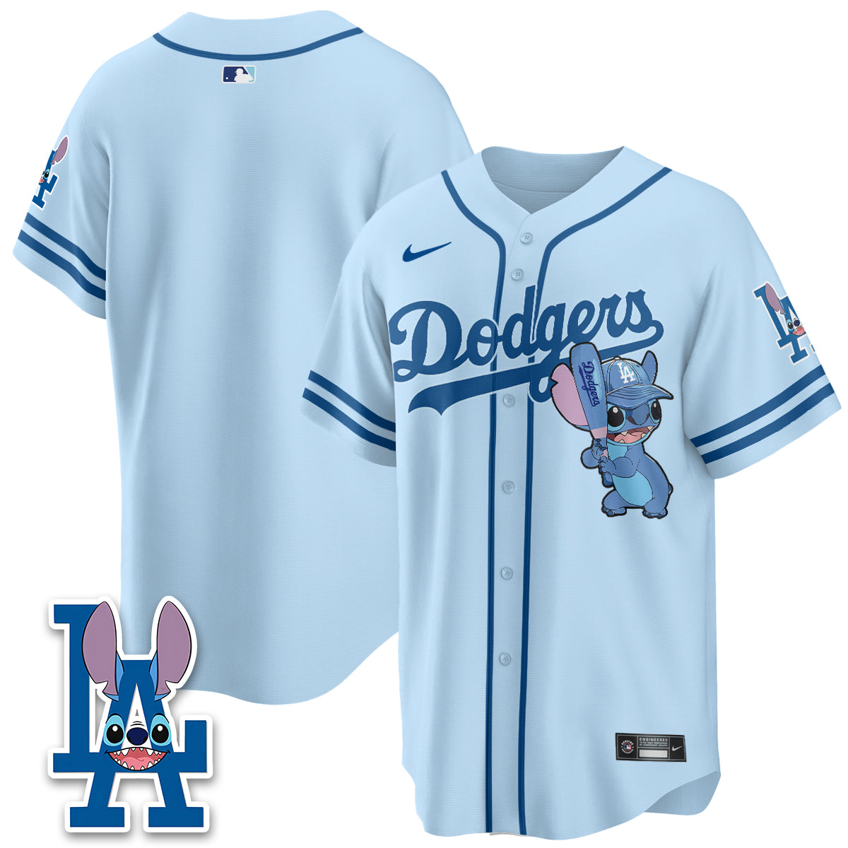 Los Angeles Dodgers x Blue Alien Edition Vapor Jersey - Stitched