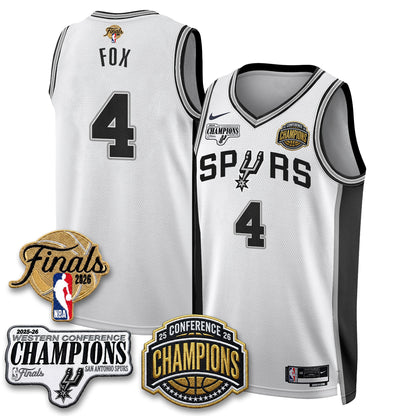 SAS 2026 NBA Western Conference Champions Vapor Jersey V3 - Stitched
