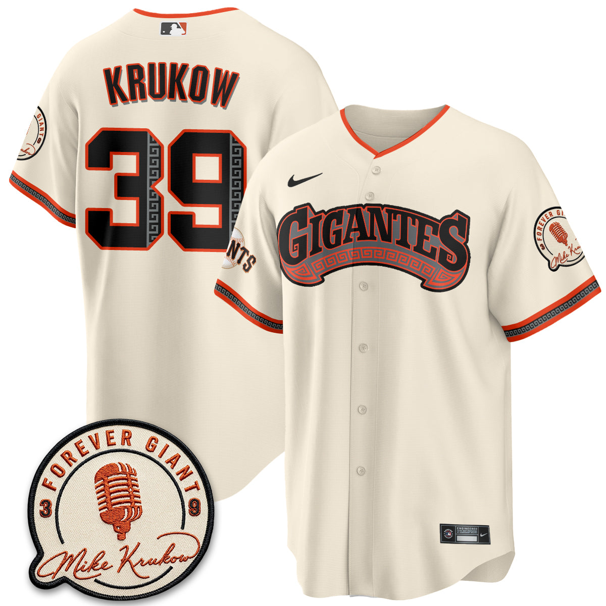 SF Mike Krukow Vapor Jersey - Stitched