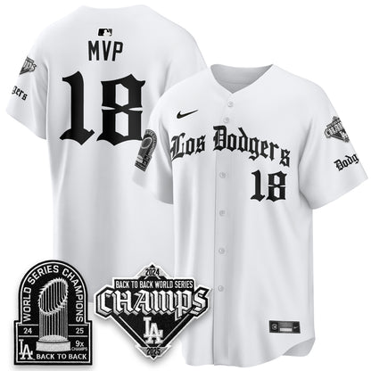LAD World Series Champions B2B Patch Vapor Premier Limited Gothic Edition Jersey - All Stitched