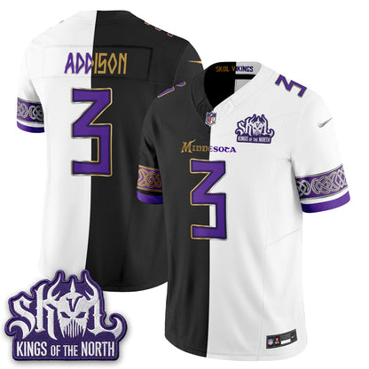 Minnesota Vikings Warrior Split Edition Vapor Jersey - Stitched