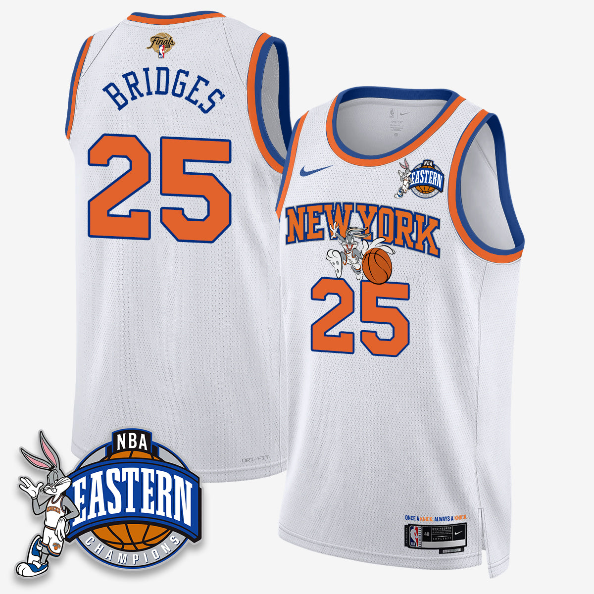 New York Knicks 2026 NBA Finals x Bunny Vapor Jersey - Stitched