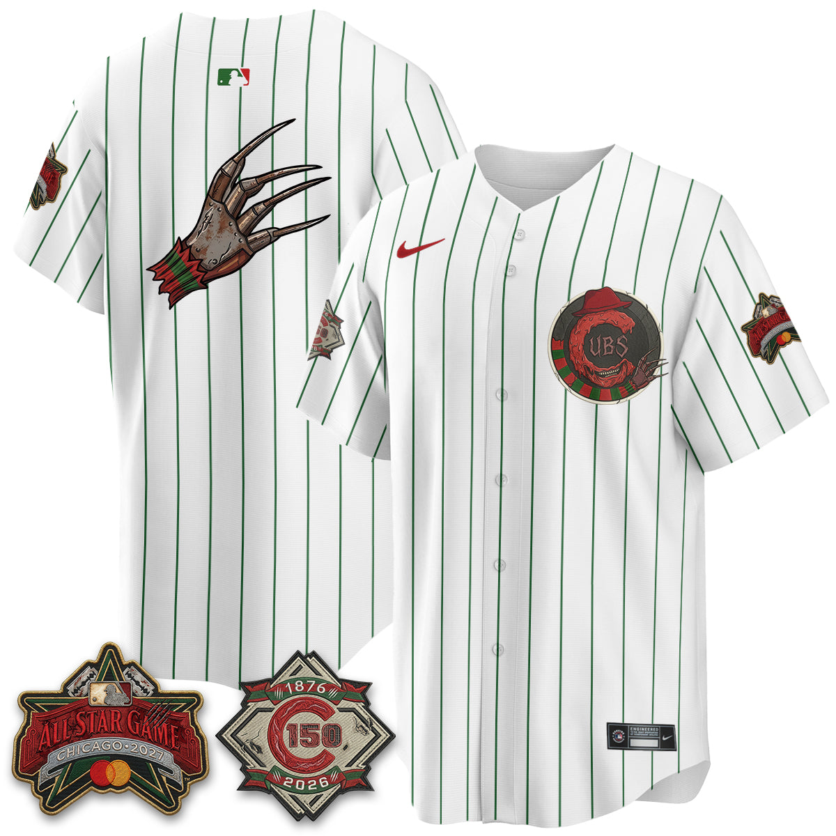 CHC A Nightmare on Wrigley Field Edition Vapor Jersey - Stitched