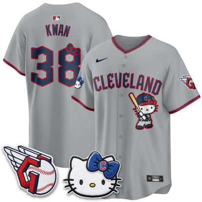 Cleveland Guardians x Meow KT Vapor Jersey - Stitched