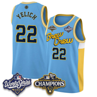 MIL 2026 NL Champions Basketball Jersey - Stitched