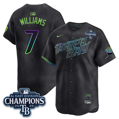 Tampa Bay Rays 2026 AL East Champs Vapor Jersey - Stitched
