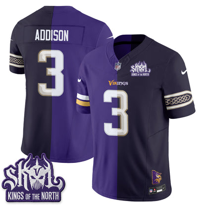 Minnesota Vikings Split Edition Vapor Jersey - Stitched