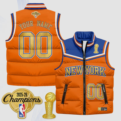 NYK Champions Night Custom Puffer Vest - Printed