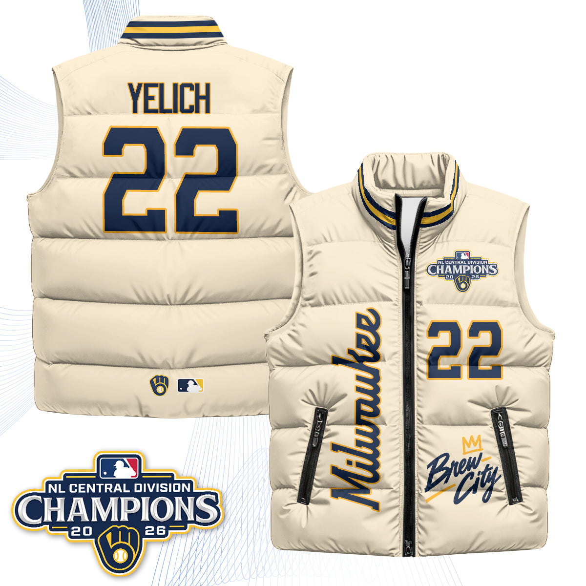 MIL "Brew City" Puffer Vest V2 - Printed
