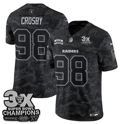 Las Vegas Raiders 2026 Salute to Service V2 Vapor Jersey - Stitched