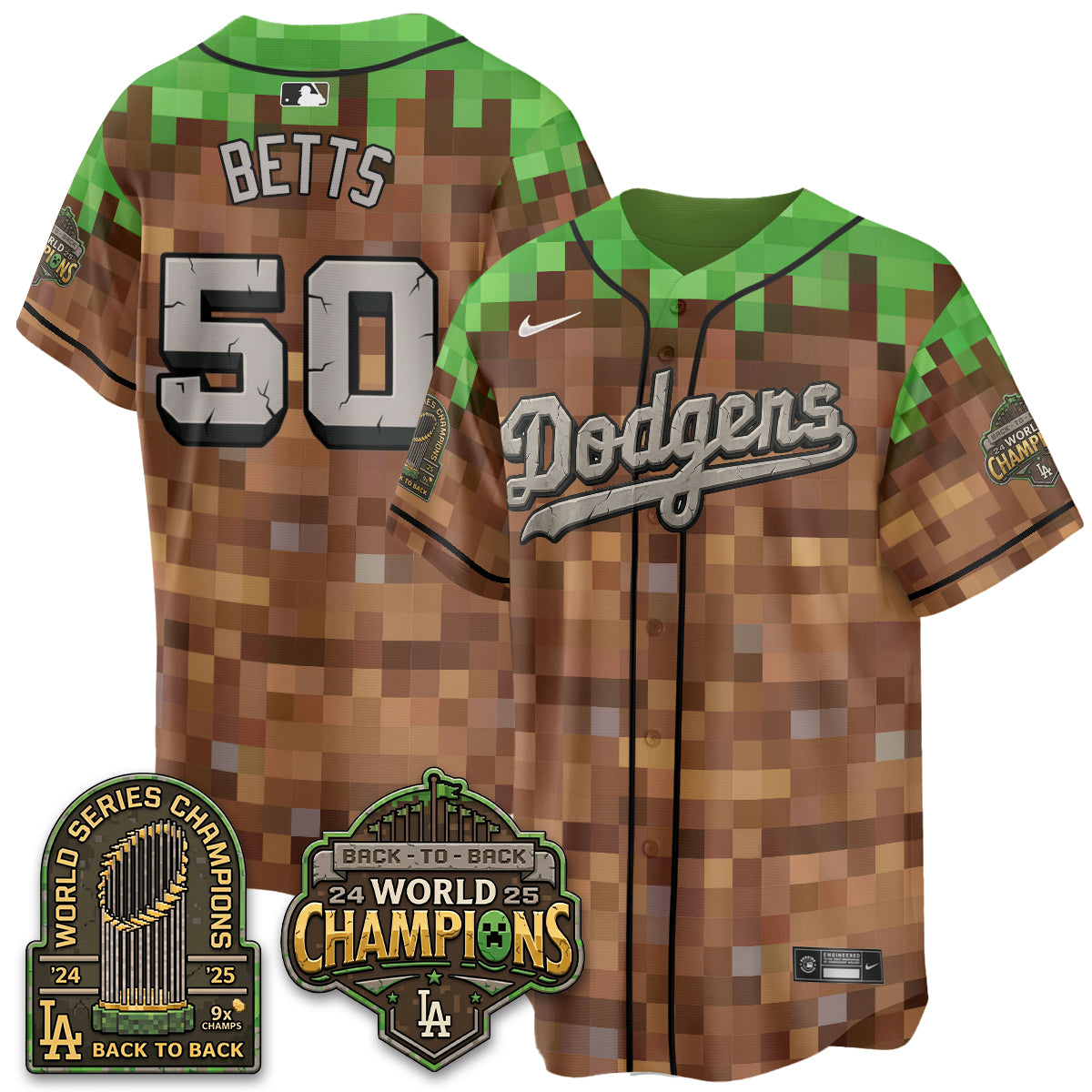 Los Angeles Dodgers x Voxel Game Vapor Jersey - Printed