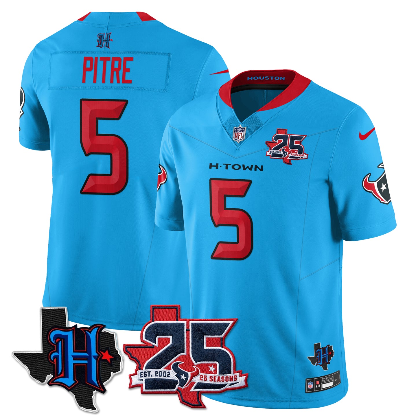 HOU 25th Seasons in 2026 Basic Vapor Limited Jersey - All Stitched
