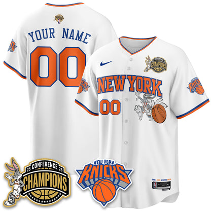 New York Knicks 2026 NBA Finals x Bunny Vapor Custom Jersey V2- Stitched