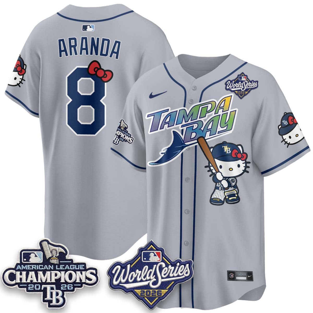 TB 2026 AL Champions x Meow KT Vapor Jersey - Stitched
