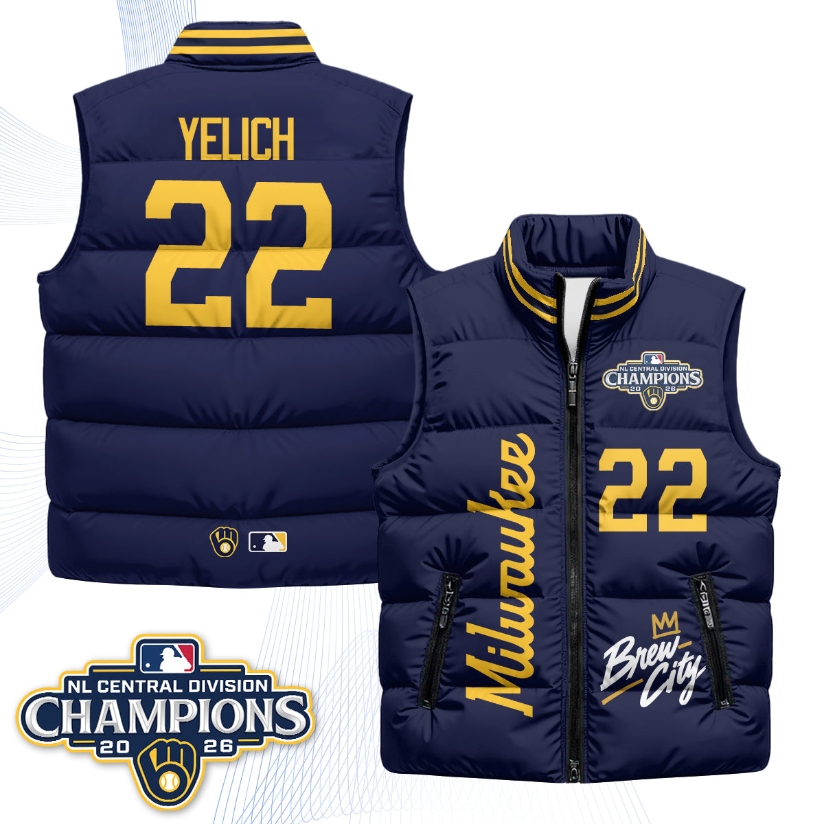 MIL "Brew City" Puffer Vest V2 - Printed