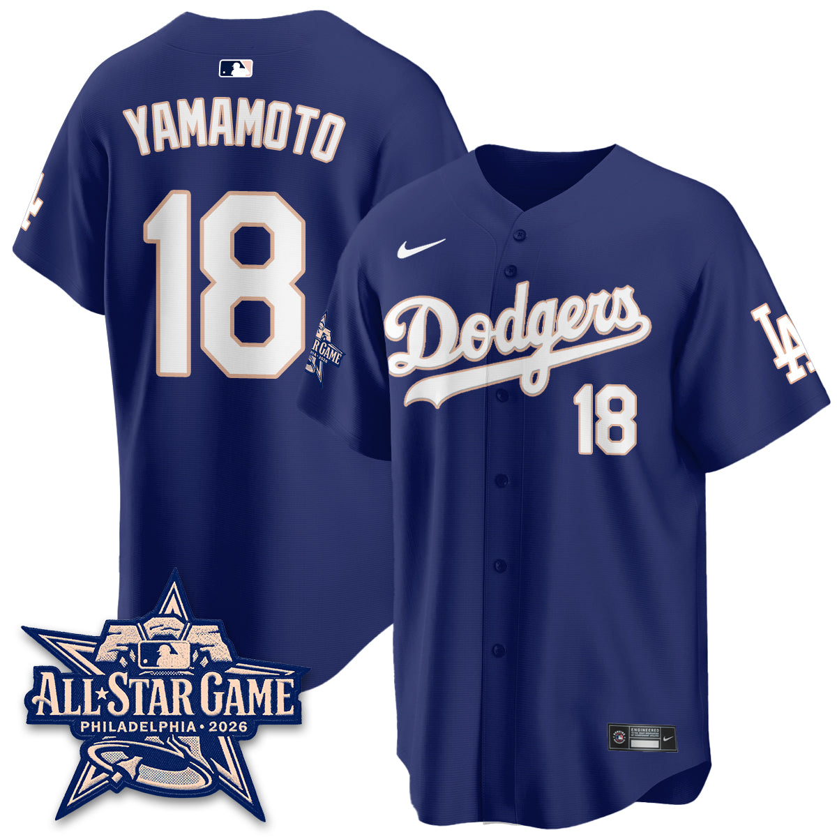 Los Angeles Dodgers All Star Game 2026 Vapor Jersey - Stitched