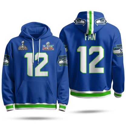 SEA S.Bowl Champs Fleece Hoodie - Printed