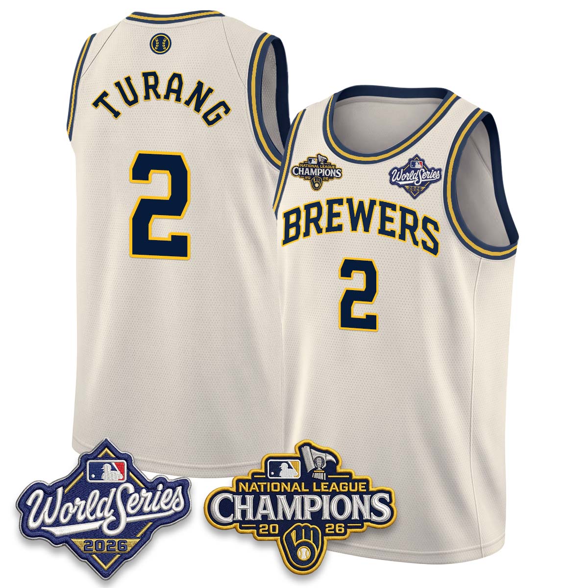 MIL 2026 NL Champions Basketball Jersey - Stitched