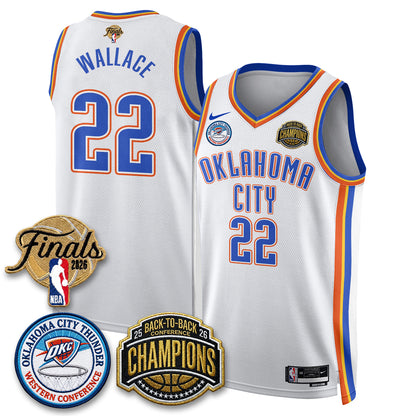 OKC 2026 NBA Western Conference Champions Vapor Jersey - Stitched