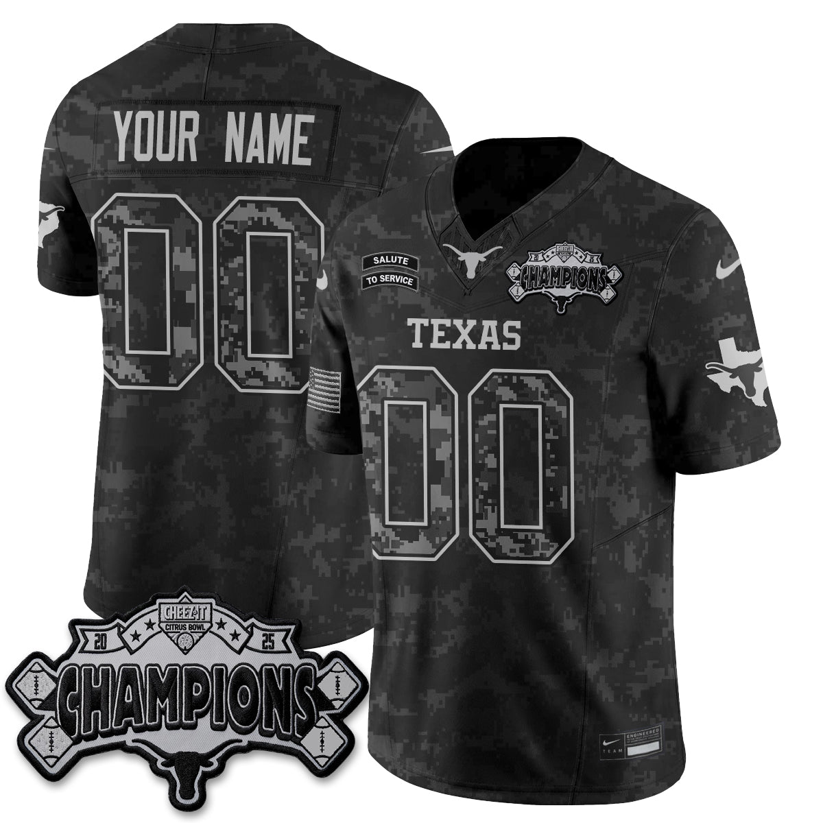 TEX 2026 Salute to Service Vapor Custom Jersey - Stitched