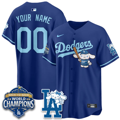 Los Angeles Dodgers Cinnamoroll Edition Vapor Custom Jersey - Stitched