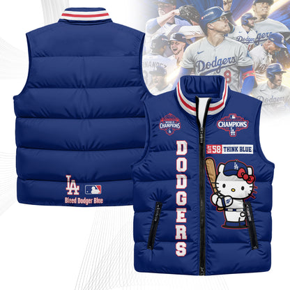 LAD x Meow KT Puffer Vest - Printed
