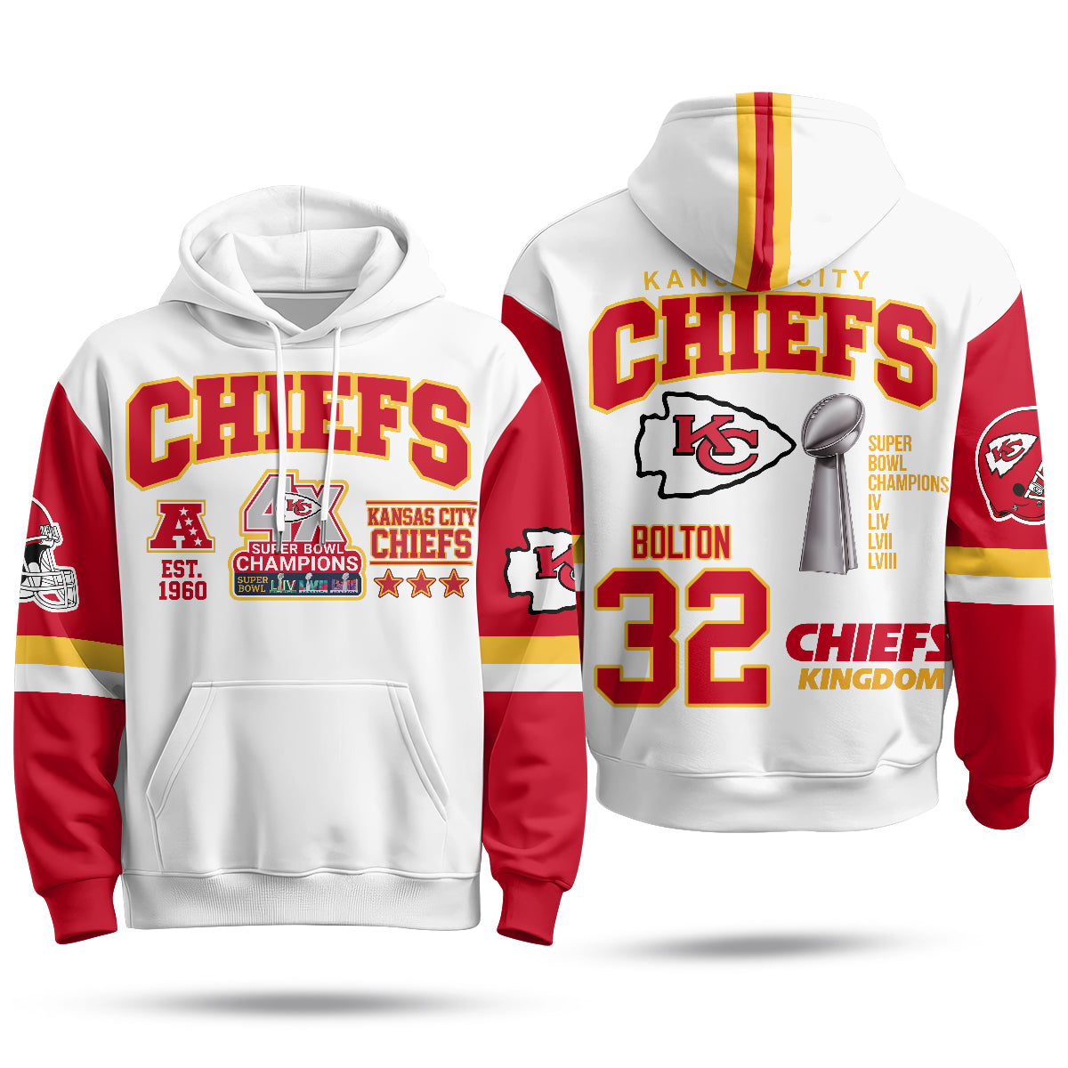 KC 4X Champs Gold Edition Fleece Hoodie - Printed