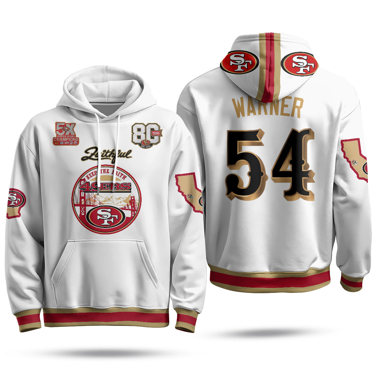 SF Faithful to The Bay Hoodie - Stitched