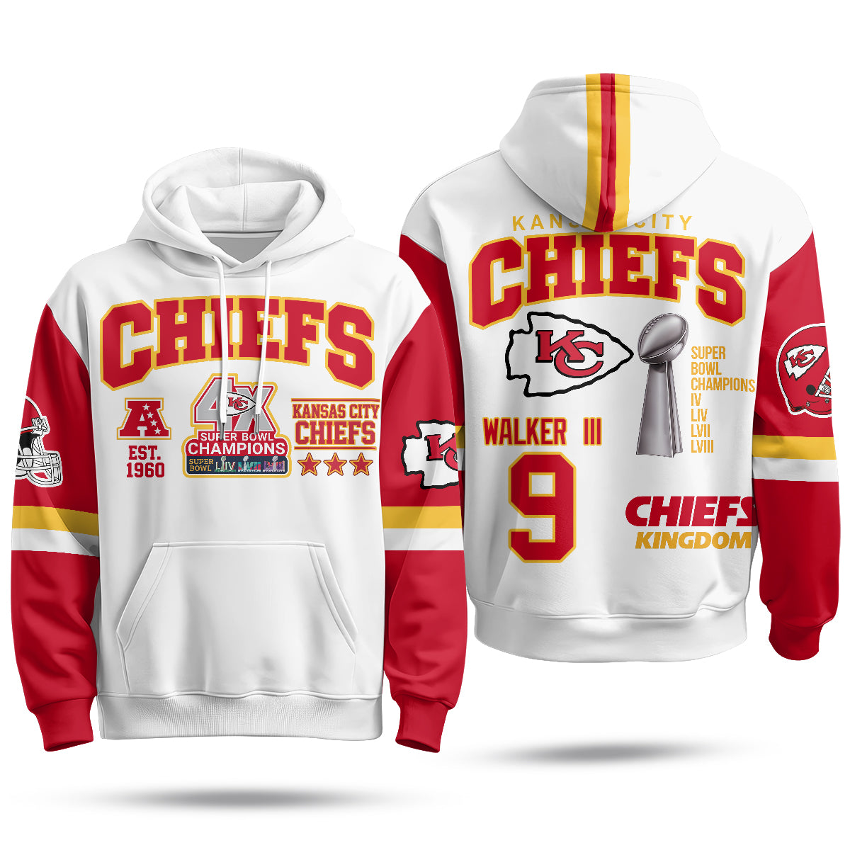 KC 4X Champs Gold Edition Fleece Hoodie - Printed