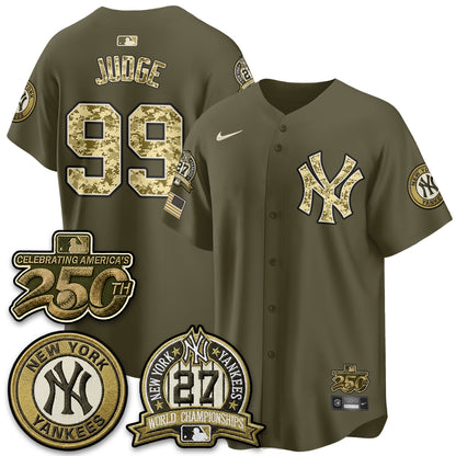NYY Salute to Service 2026 Vapor Limited Jersey - Stitched