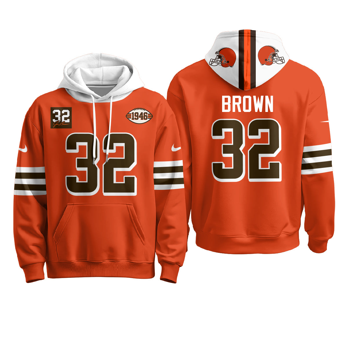 CLE 1946 Anniversary Patch Hoodie - Stitched