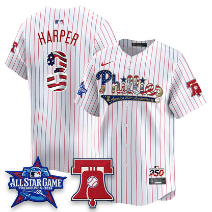 PHI 2026 Independence Day USA Vapor Limited Blue Jersey - Stitched