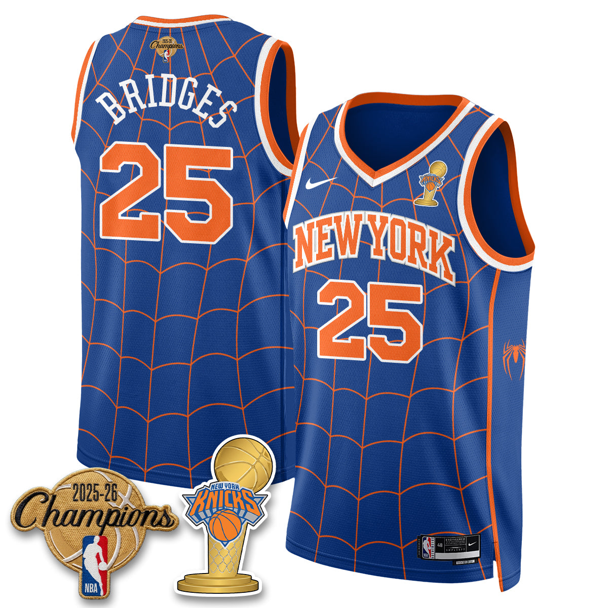 New York Knicks 2026 Champions Brand New Day Vapor Jersey - Stitched