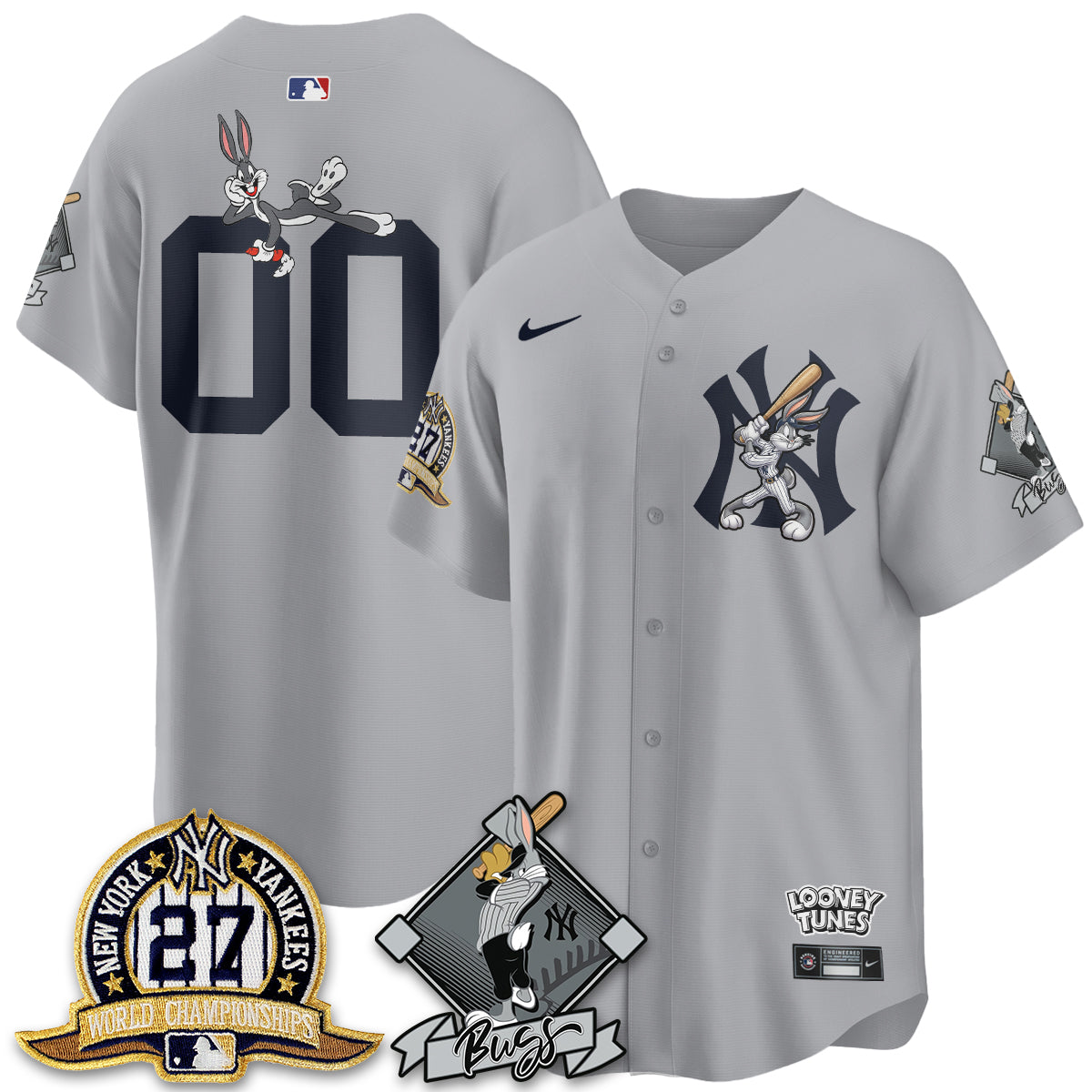 New York Yankees Bunny Vapor Limited Custom Jersey V2- Stitched