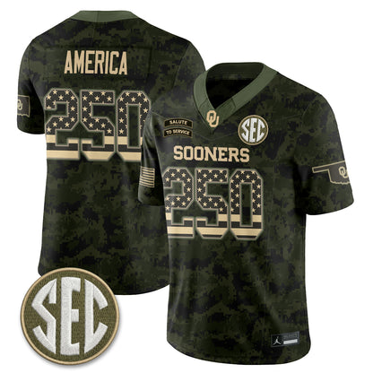 OU 2026 Salute to Service Vapor Jersey - Stitched