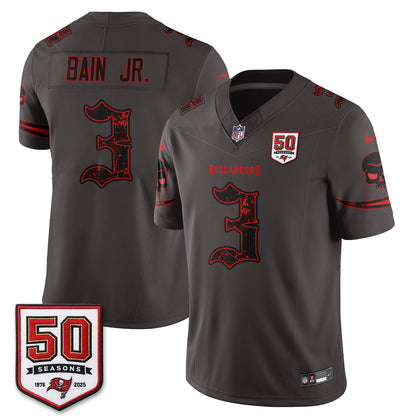 TB Skull 50 Seasons Edition Vapor Jersey - Stitched