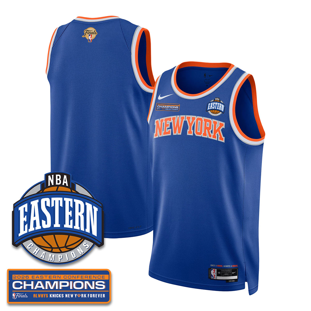 NYK 2026 NBA Eastern Conference Champions City Connect Jersey - Stitched