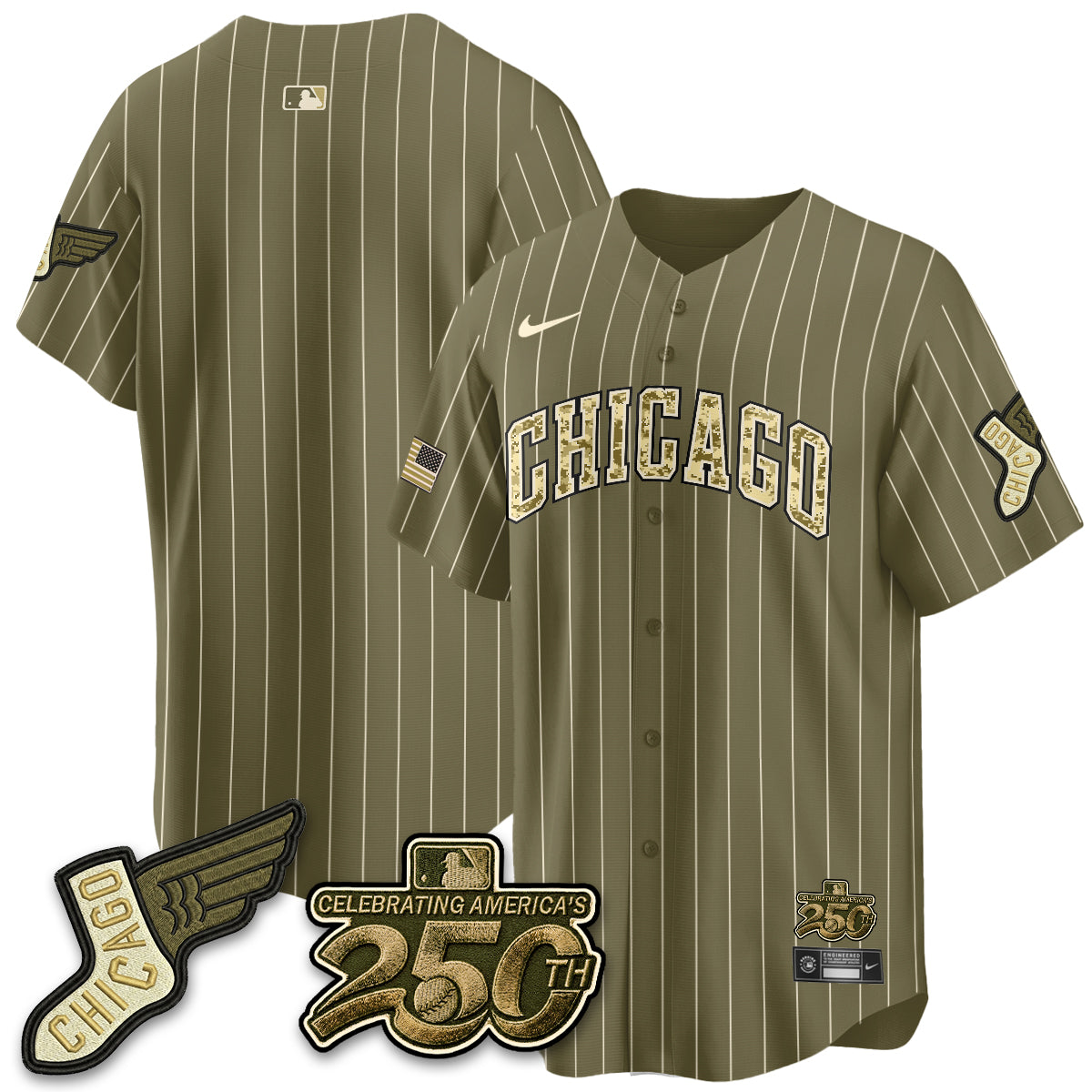 Chicago White Sox Salute to Service 2026 Vapor Limited Jersey - Stitched