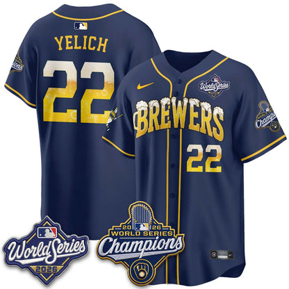 MIL "Pitcher & Pint" 2026 WS Champions Jersey - Stitched (#9) (2)