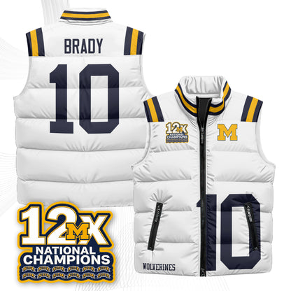 MICH 12X Champs Puffer Vest - Printed