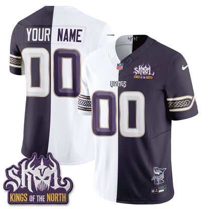 MIN 2026 Rivalries Split V2 Vapor Custom Jersey - Stitched