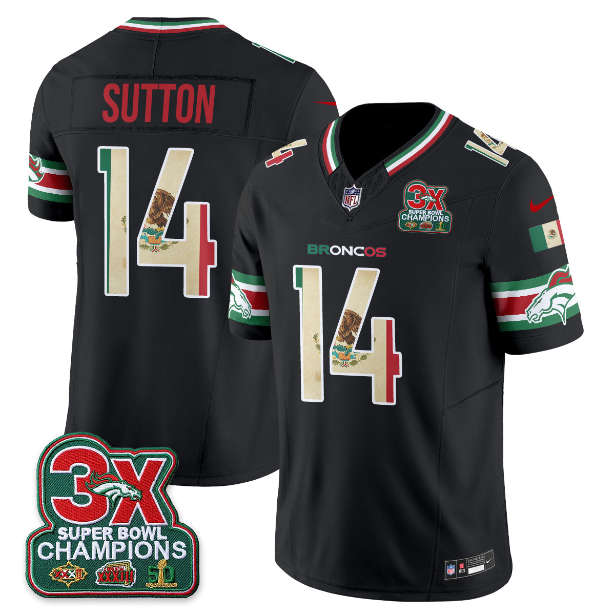 DEN Mexico Edition Vapor Jersey - Stitched