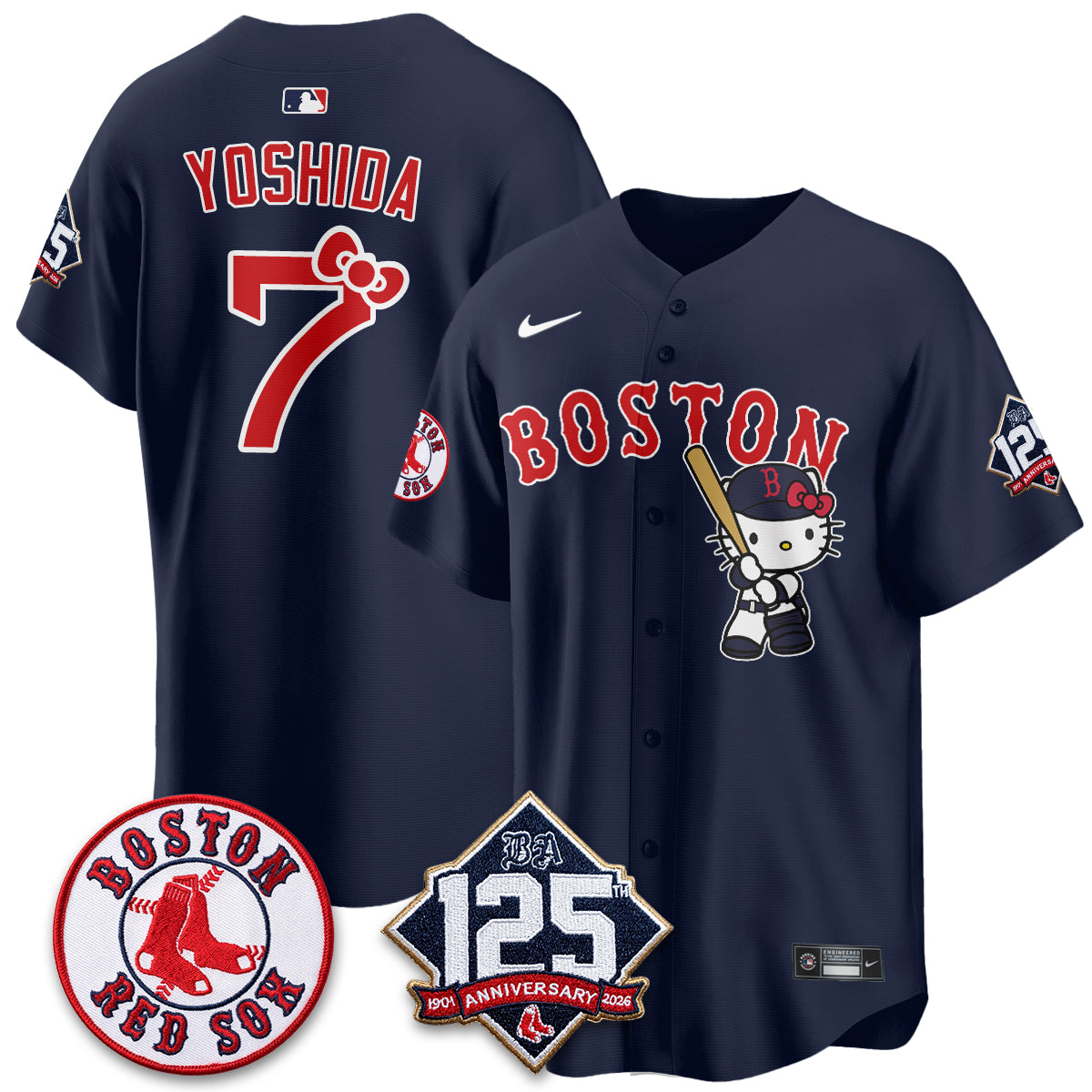 Boston Red Sox x Meow KT Vapor Limited Jersey - Stitched