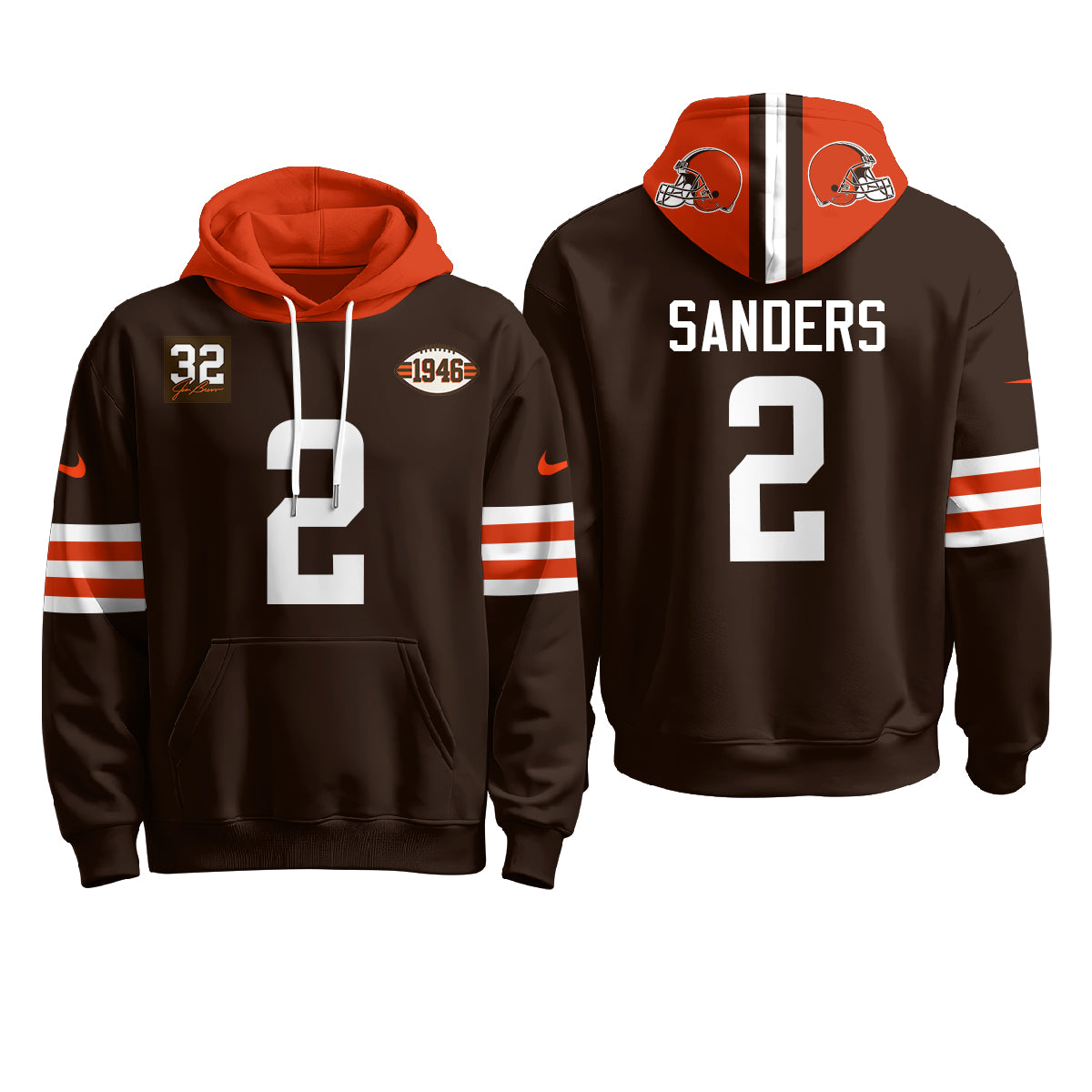 CLE 1946 Anniversary Patch Hoodie - Stitched