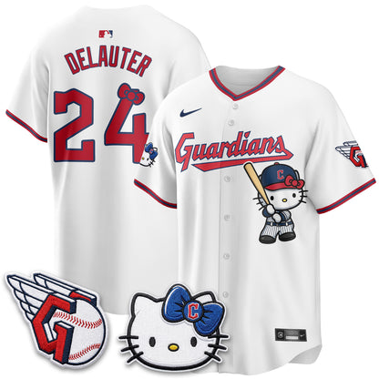 Cleveland Guardians x Meow KT Vapor Jersey - Stitched