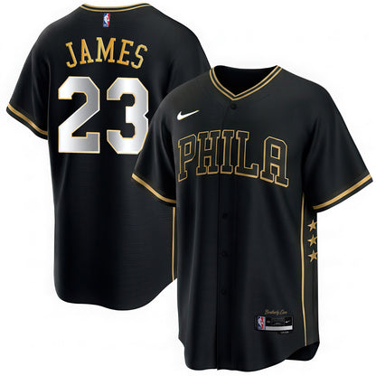 Philadelphia 76ers LeBron James #23 Vapor Baseball Jersey - Stitched